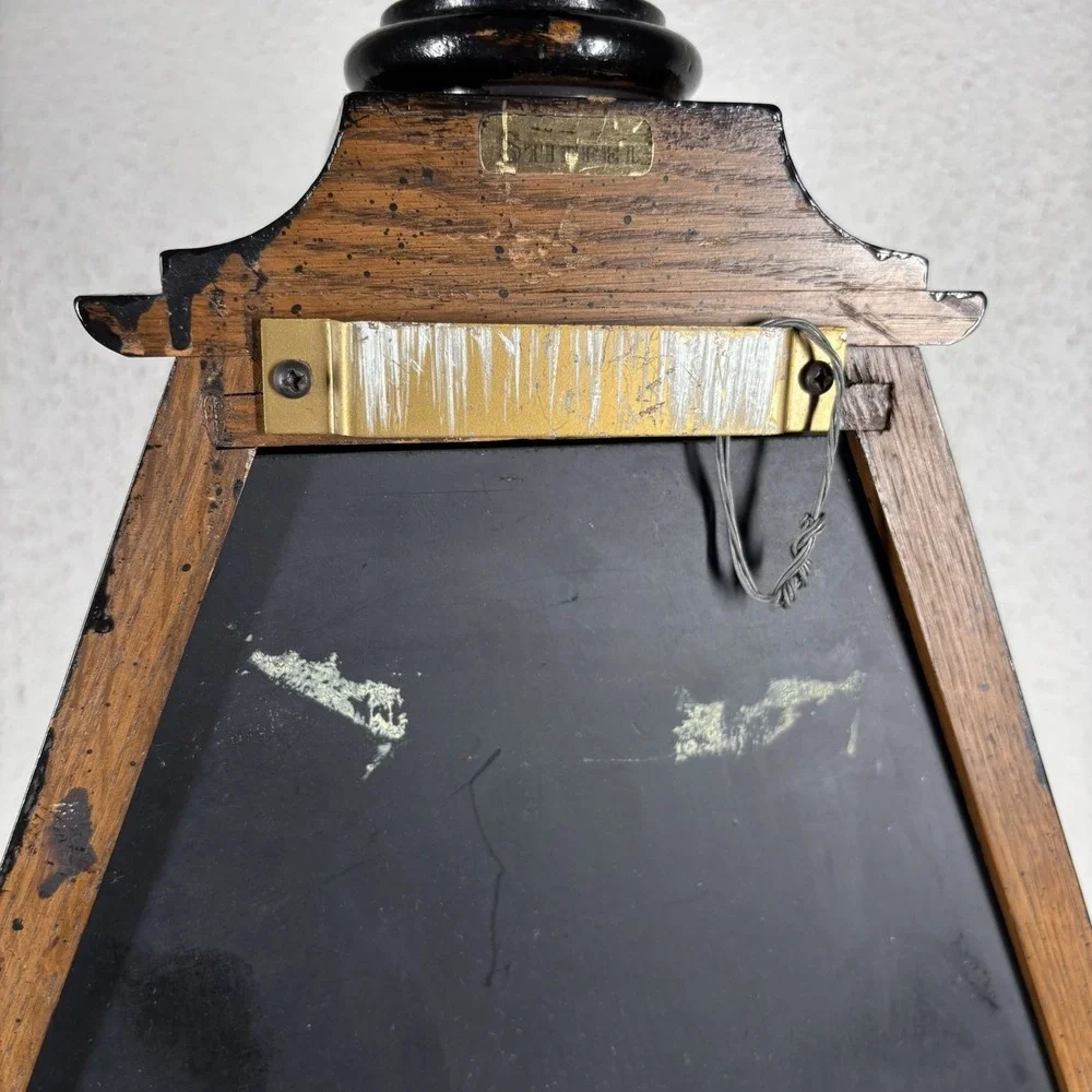 Vintage Stiffel Pyramid Wooden Shelf Wall Mount Book Crystal Stand 2.25 Ft Tall*